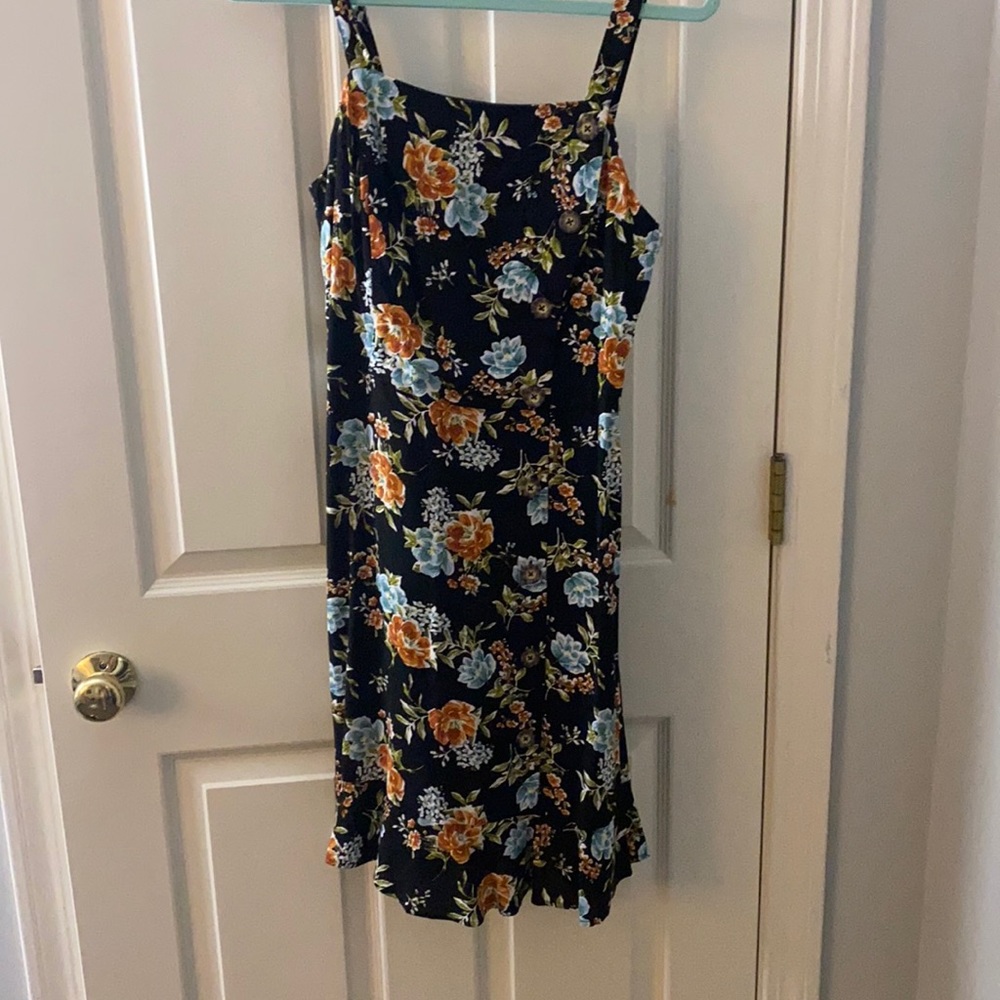 Size medium black floral dress